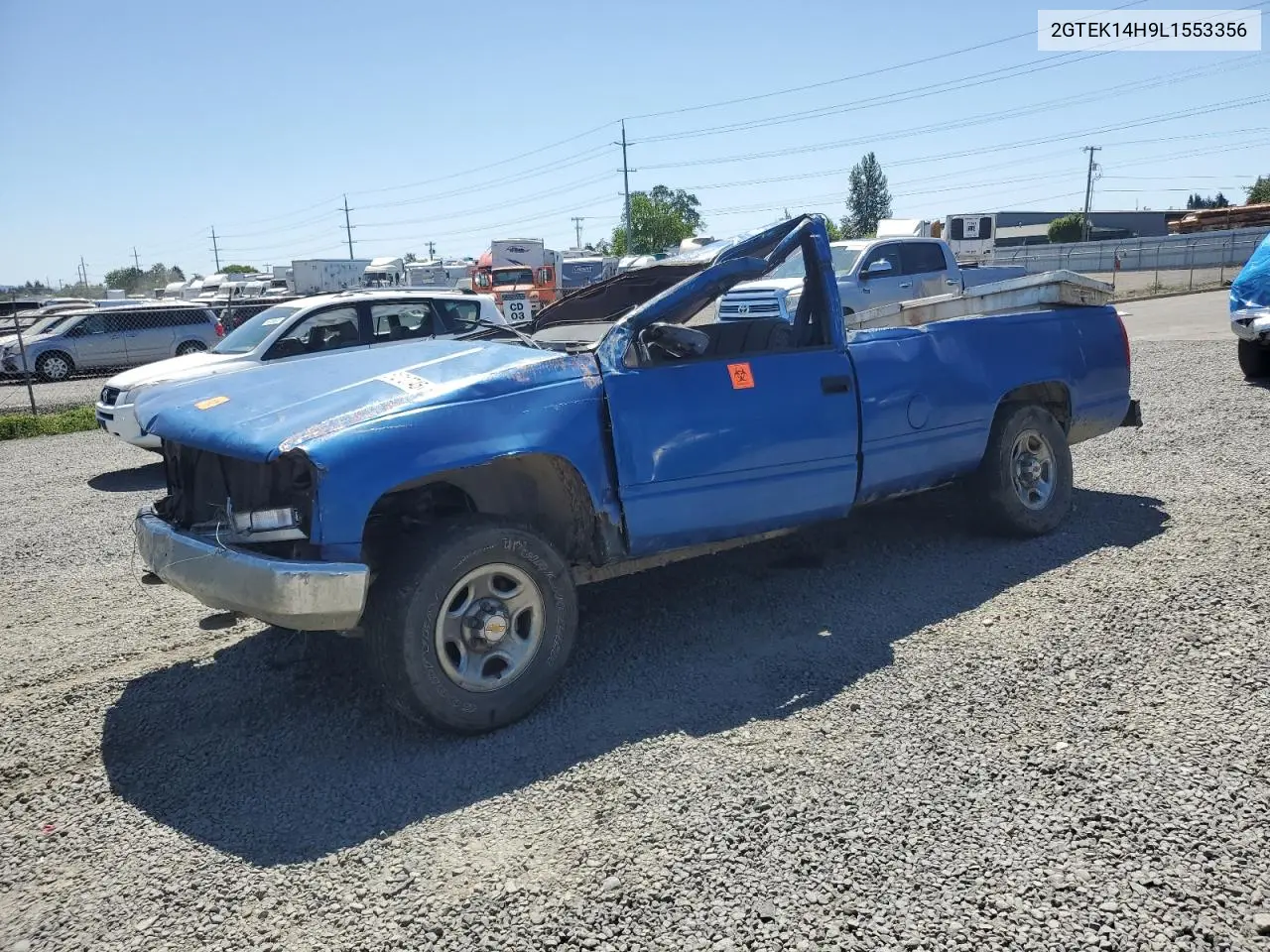 1990 GMC Sierra K1500 VIN: 2GTEK14H9L1553356 Lot: 61212745