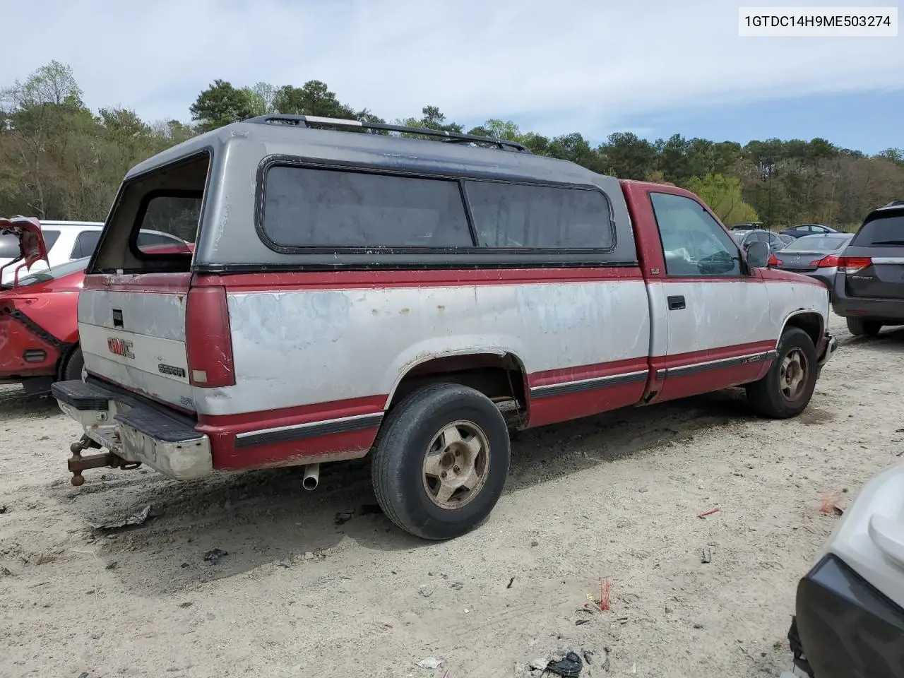 1991 GMC Sierra C1500 VIN: 1GTDC14H9ME503274 Lot: 53655595