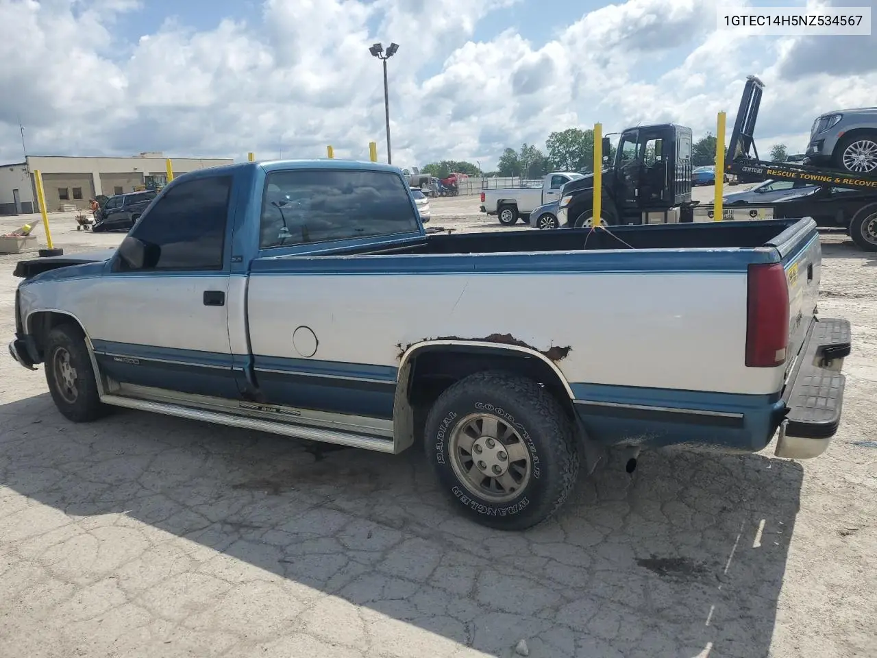 1992 GMC Sierra C1500 VIN: 1GTEC14H5NZ534567 Lot: 61622705