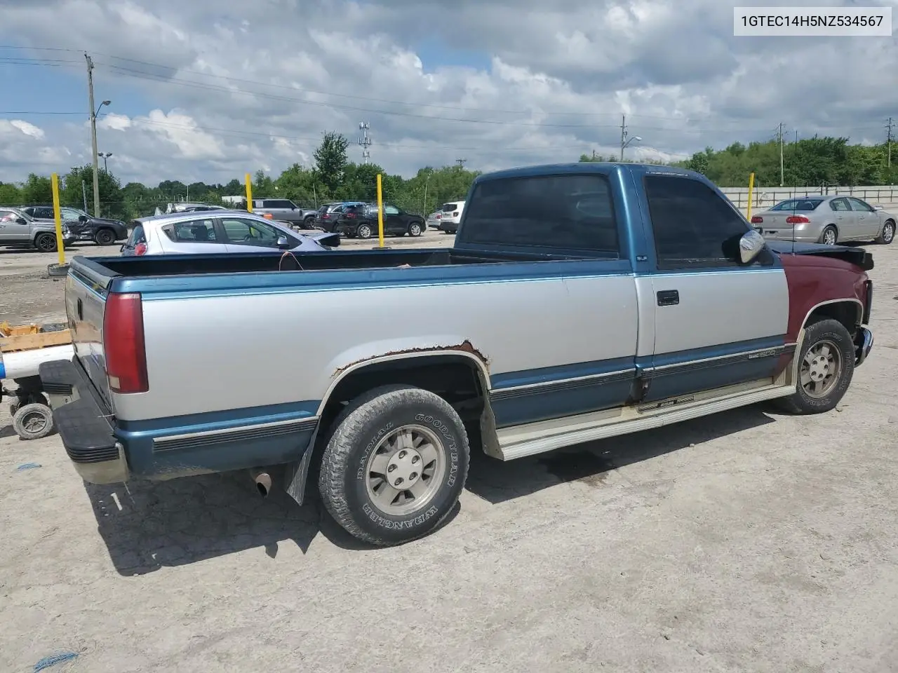 1992 GMC Sierra C1500 VIN: 1GTEC14H5NZ534567 Lot: 61622705