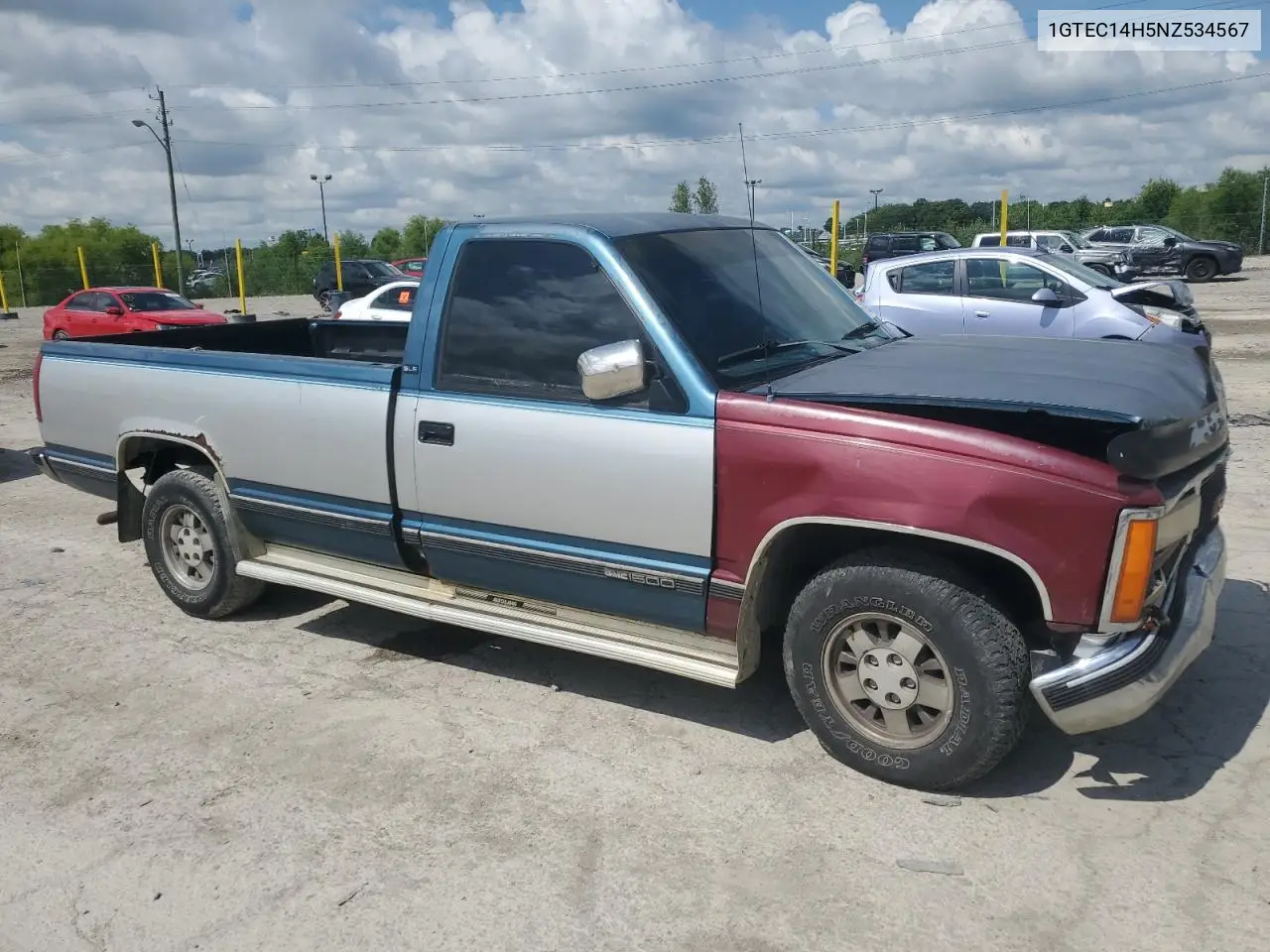 1992 GMC Sierra C1500 VIN: 1GTEC14H5NZ534567 Lot: 61622705