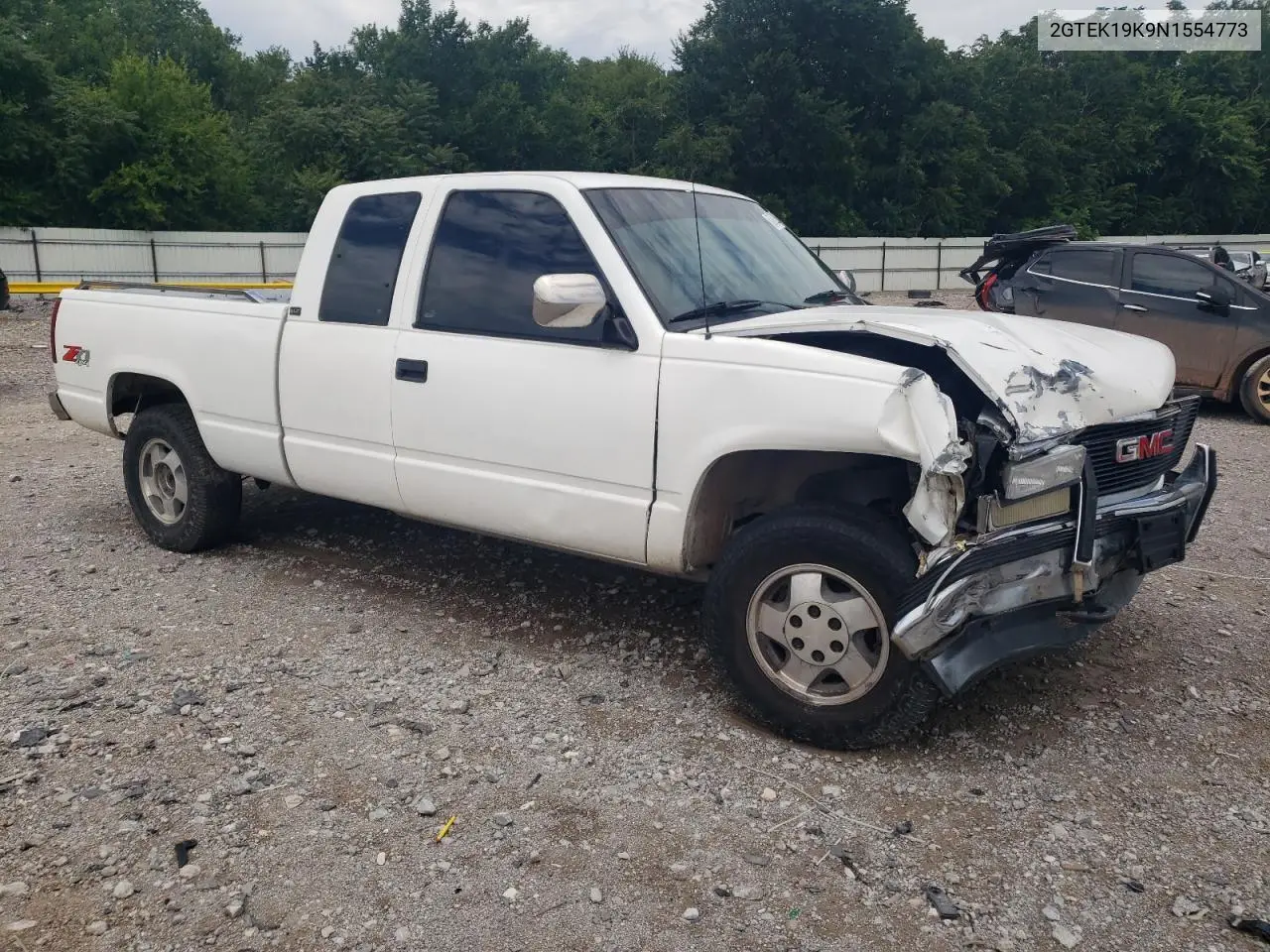 1992 GMC Sierra K1500 VIN: 2GTEK19K9N1554773 Lot: 62872005