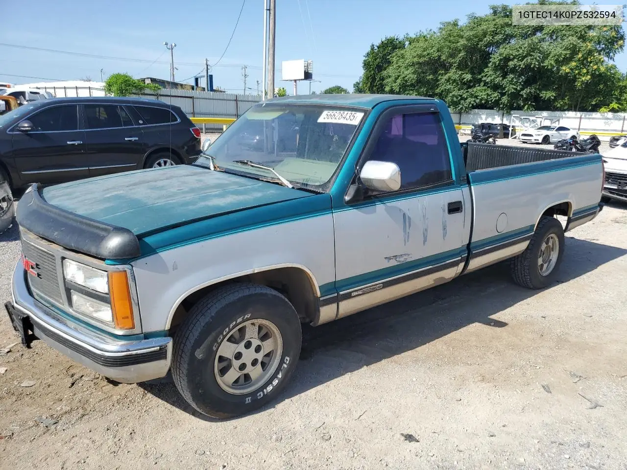 1993 GMC Sierra C1500 VIN: 1GTEC14K0PZ532594 Lot: 56628435