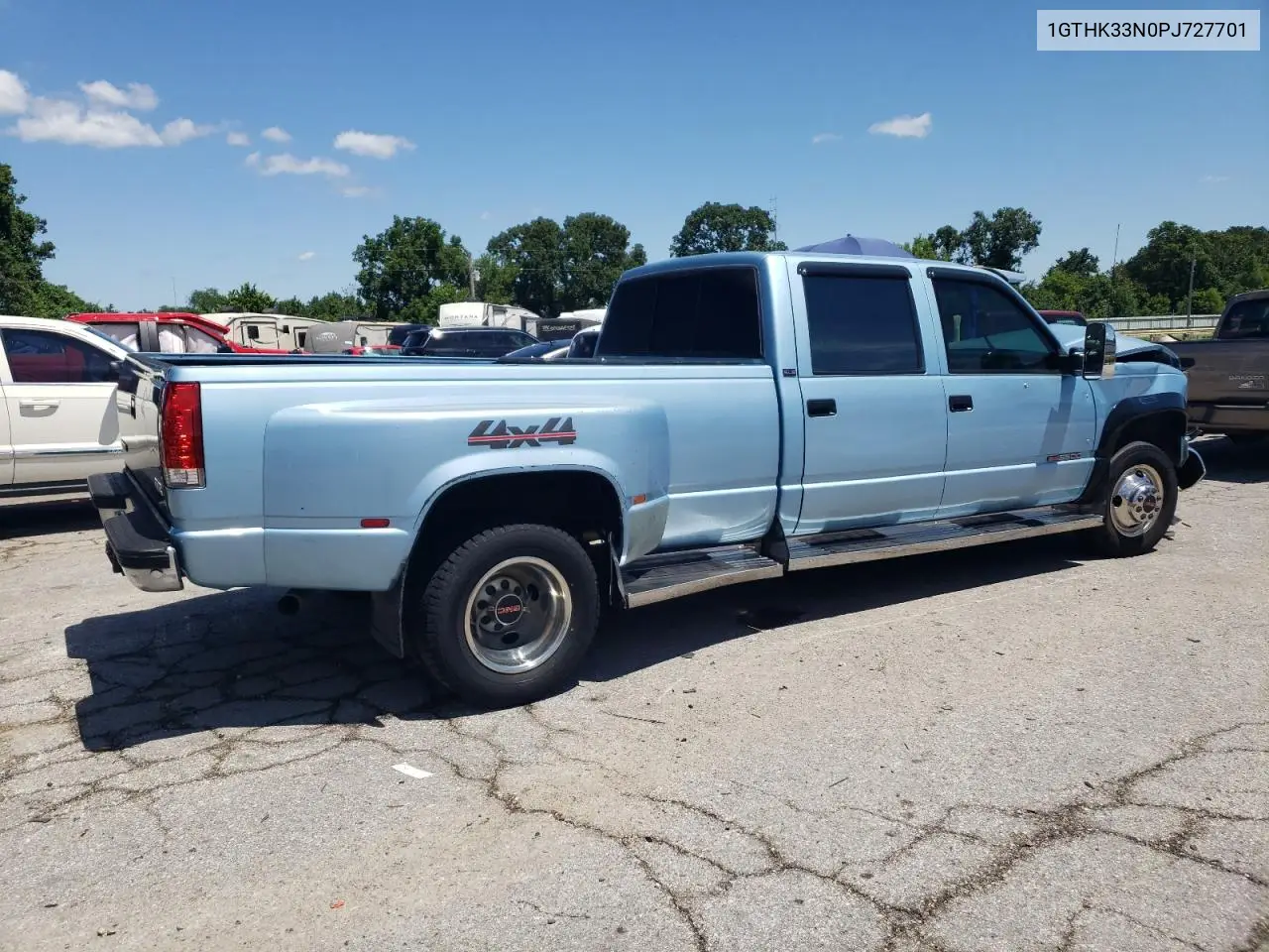 1993 GMC Sierra K3500 VIN: 1GTHK33N0PJ727701 Lot: 62601785