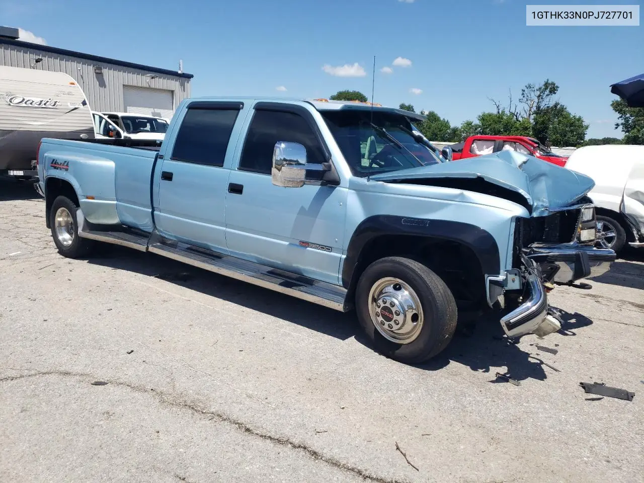 1993 GMC Sierra K3500 VIN: 1GTHK33N0PJ727701 Lot: 62601785
