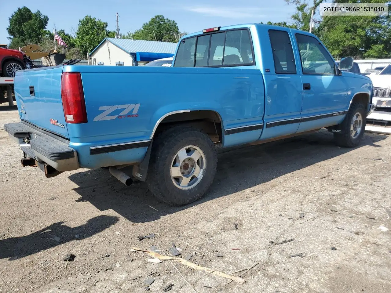 1994 GMC Sierra K1500 VIN: 2GTEK19K6R1535040 Lot: 60630645