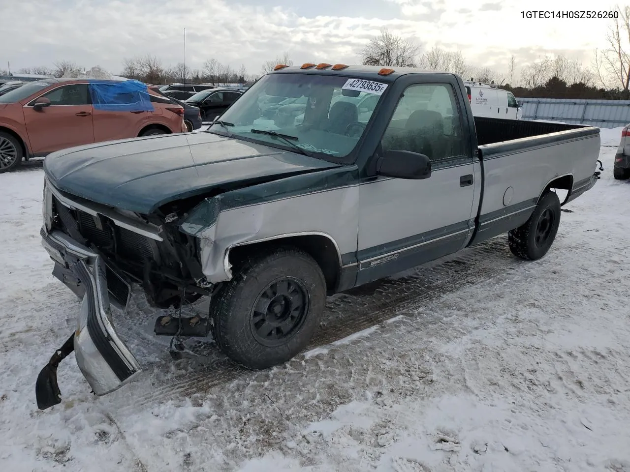 1995 GMC Sierra C1500 VIN: 1GTEC14H0SZ526260 Lot: 42793635
