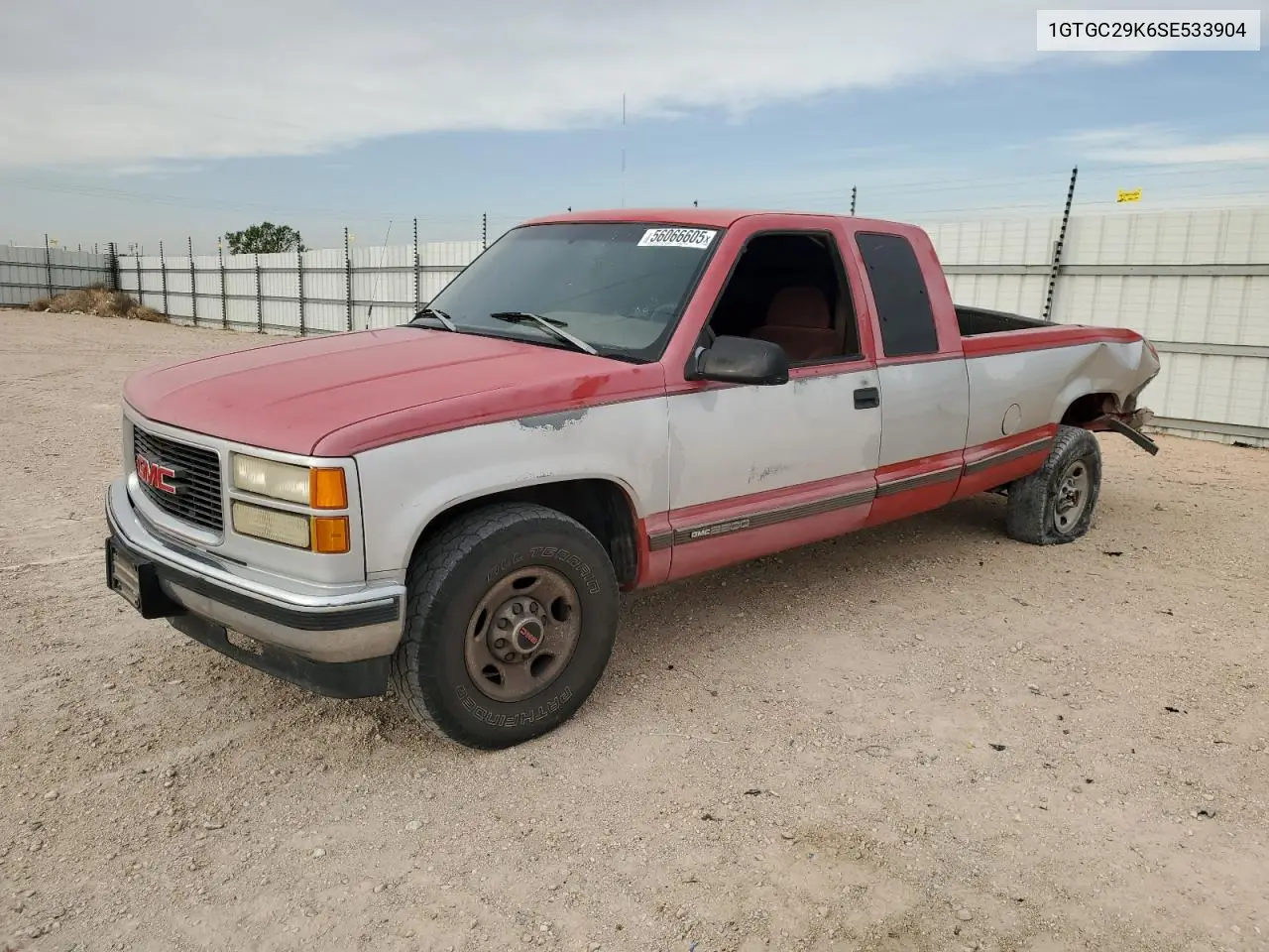 1995 GMC Sierra C2500 VIN: 1GTGC29K6SE533904 Lot: 56066605