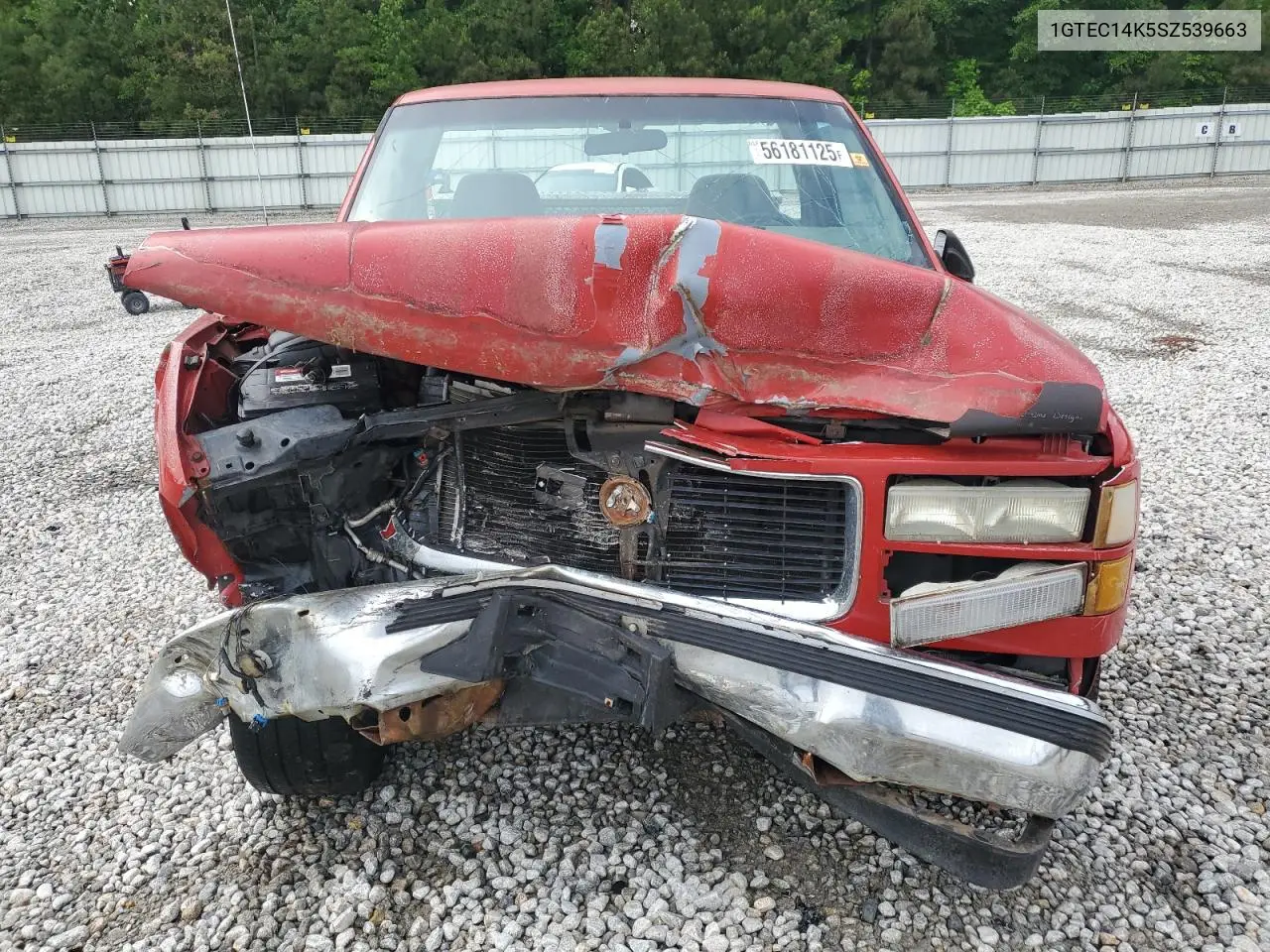 1995 GMC Sierra C1500 VIN: 1GTEC14K5SZ539663 Lot: 56181125
