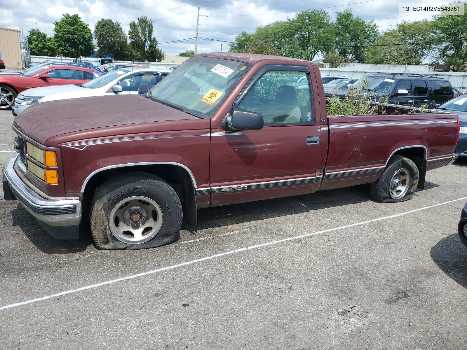 1997 GMC Sierra C1500 VIN: 1GTEC14R2VE543761 Lot: 63517574