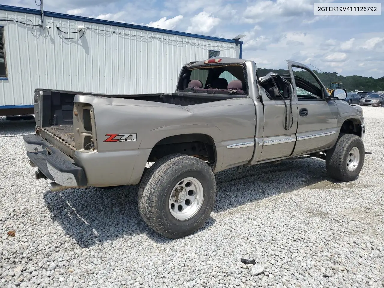 2001 GMC New Sierra K1500 VIN: 2GTEK19V411126792 Lot: 56729965