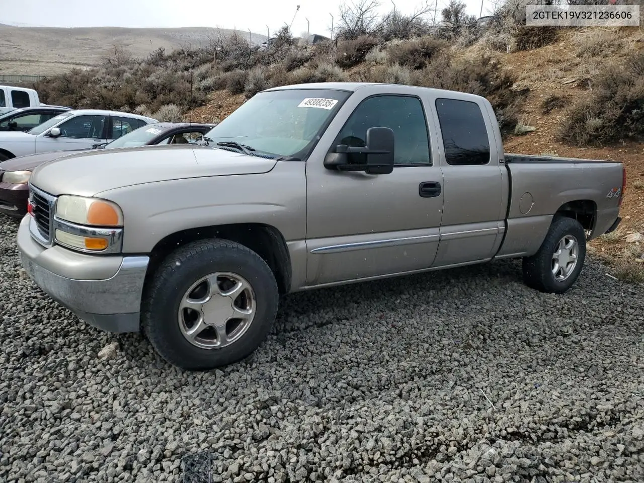2002 GMC New Sierra K1500 VIN: 2GTEK19V321236606 Lot: 49308235