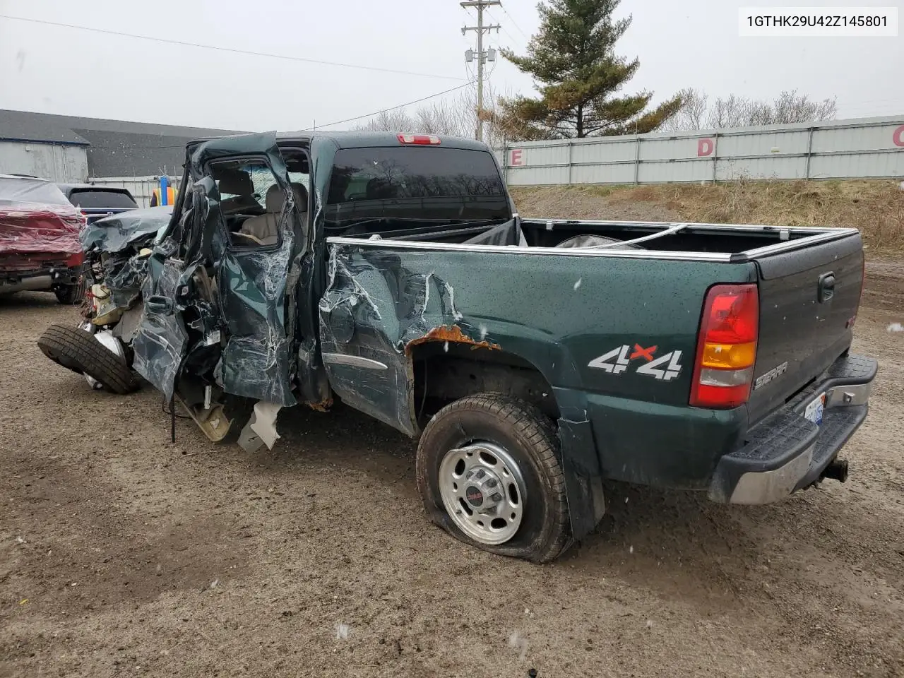 2002 GMC Sierra K2500 Heavy Duty VIN: 1GTHK29U42Z145801 Lot: 50956105