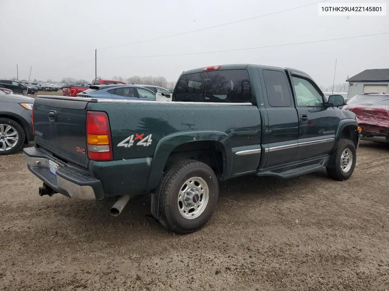 2002 GMC Sierra K2500 Heavy Duty VIN: 1GTHK29U42Z145801 Lot: 50956105