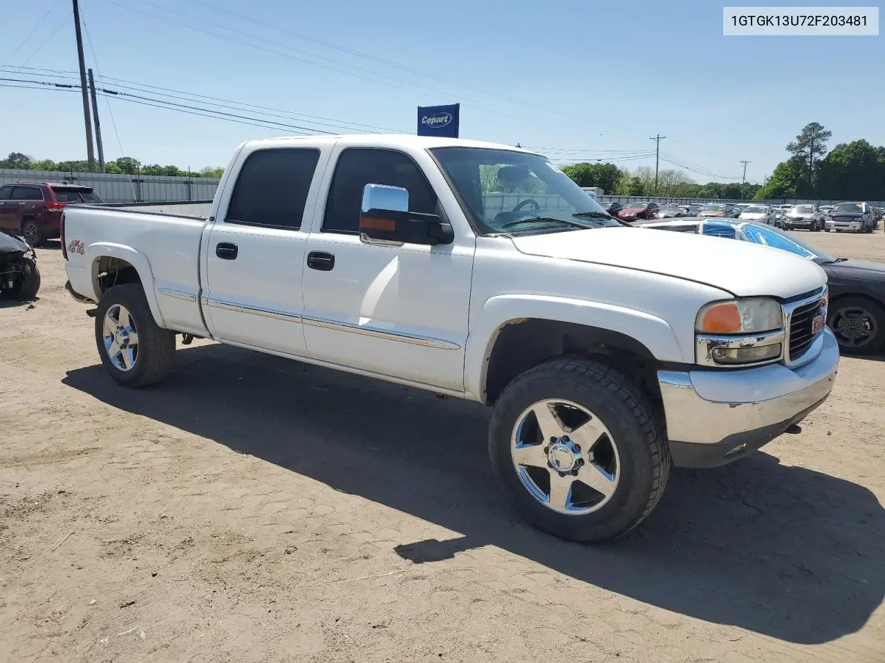 2002 GMC Sierra K1500 Heavy Duty VIN: 1GTGK13U72F203481 Lot: 52669735
