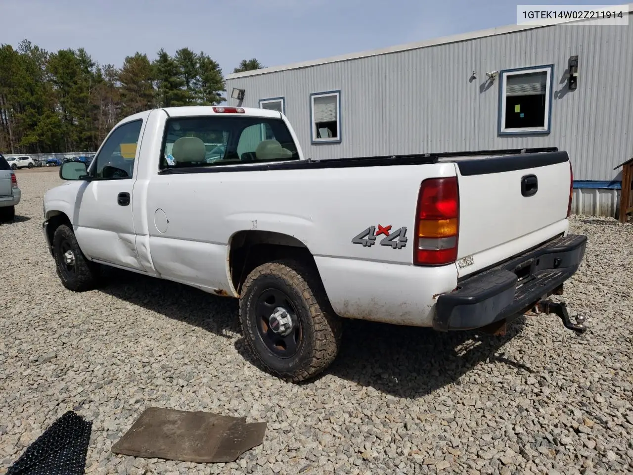 2002 GMC New Sierra K1500 VIN: 1GTEK14W02Z211914 Lot: 53843685