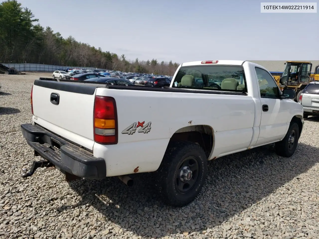2002 GMC New Sierra K1500 VIN: 1GTEK14W02Z211914 Lot: 53843685