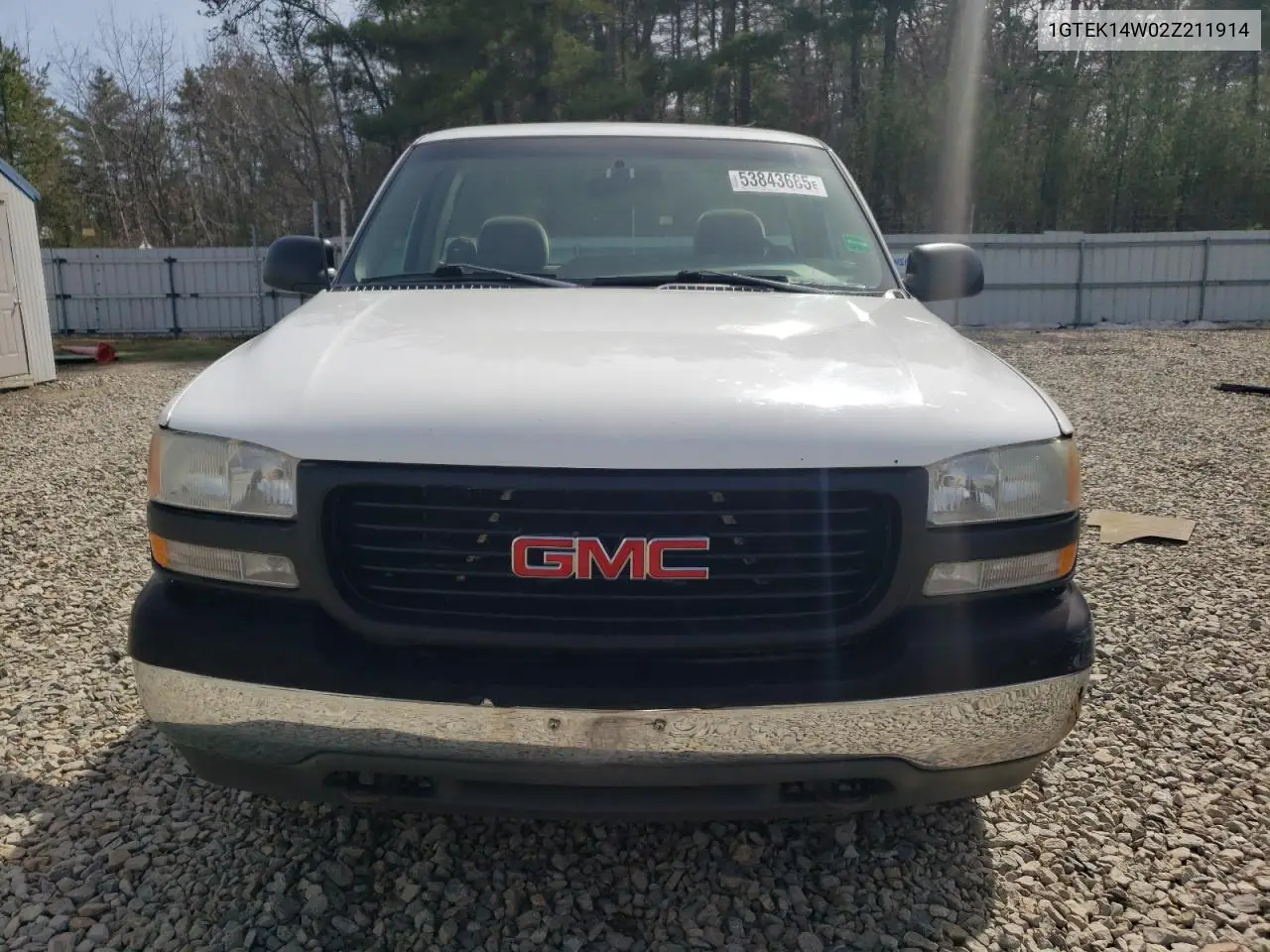 2002 GMC New Sierra K1500 VIN: 1GTEK14W02Z211914 Lot: 53843685