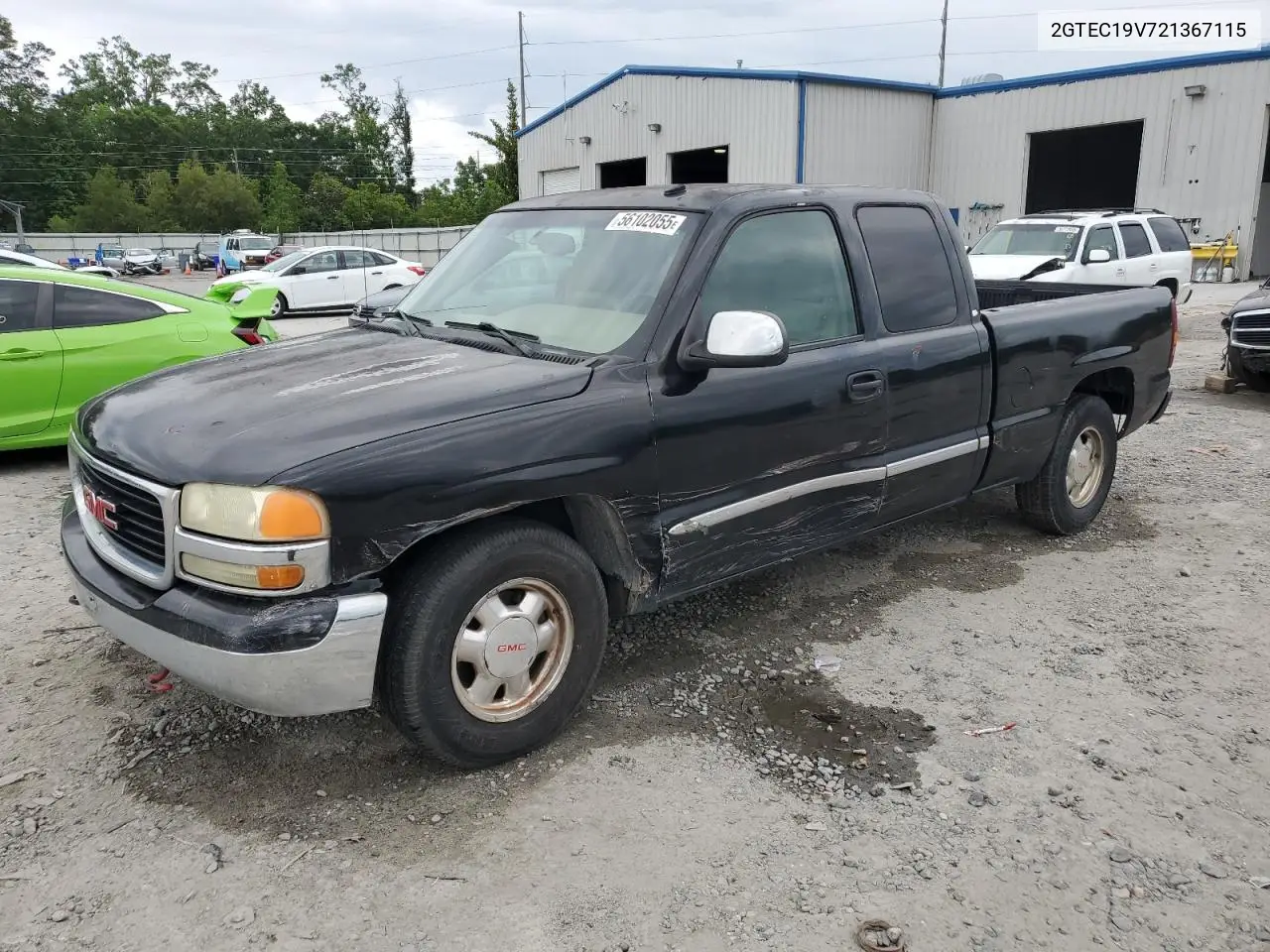 2002 GMC New Sierra C1500 VIN: 2GTEC19V721367115 Lot: 56102055