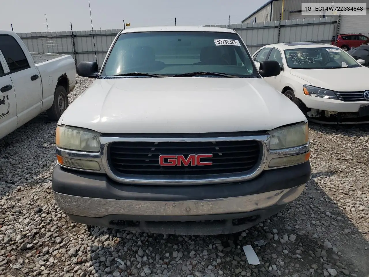 2002 GMC New Sierra C1500 VIN: 1GTEC14W72Z334848 Lot: 59733325