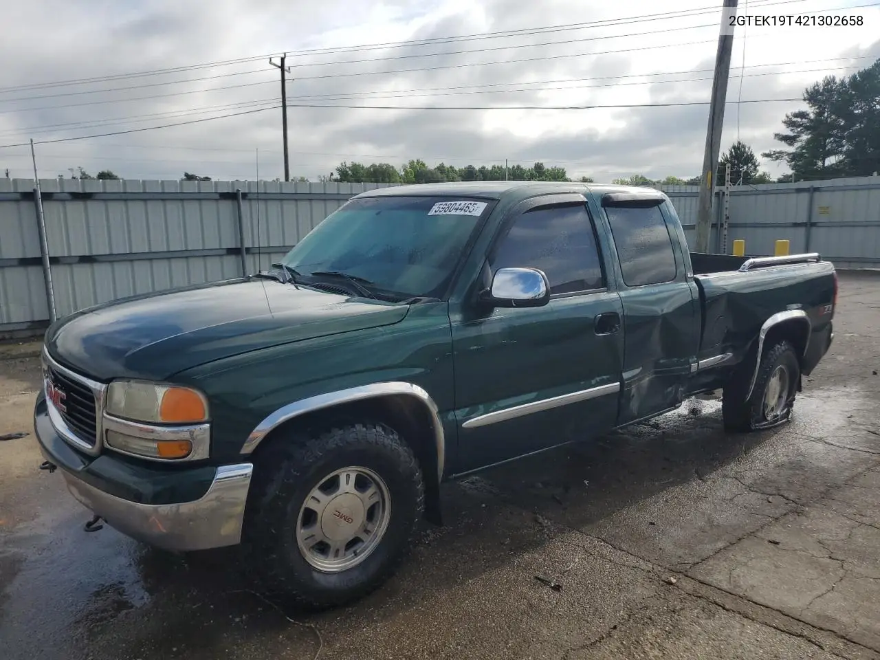 2002 GMC New Sierra K1500 VIN: 2GTEK19T421302658 Lot: 59804465