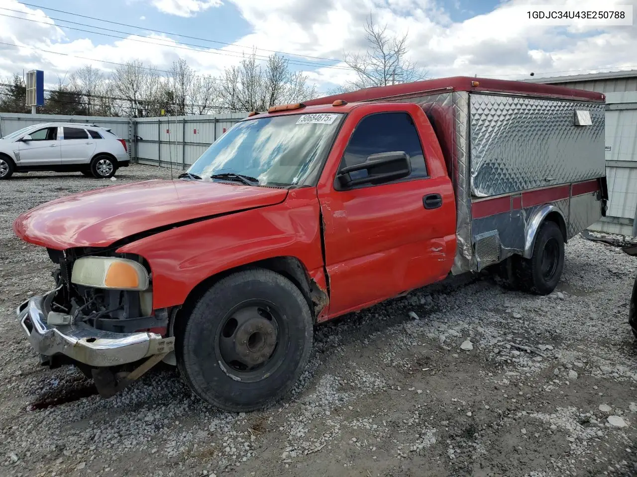 2003 GMC New Sierra C3500 VIN: 1GDJC34U43E250788 Lot: 50684675