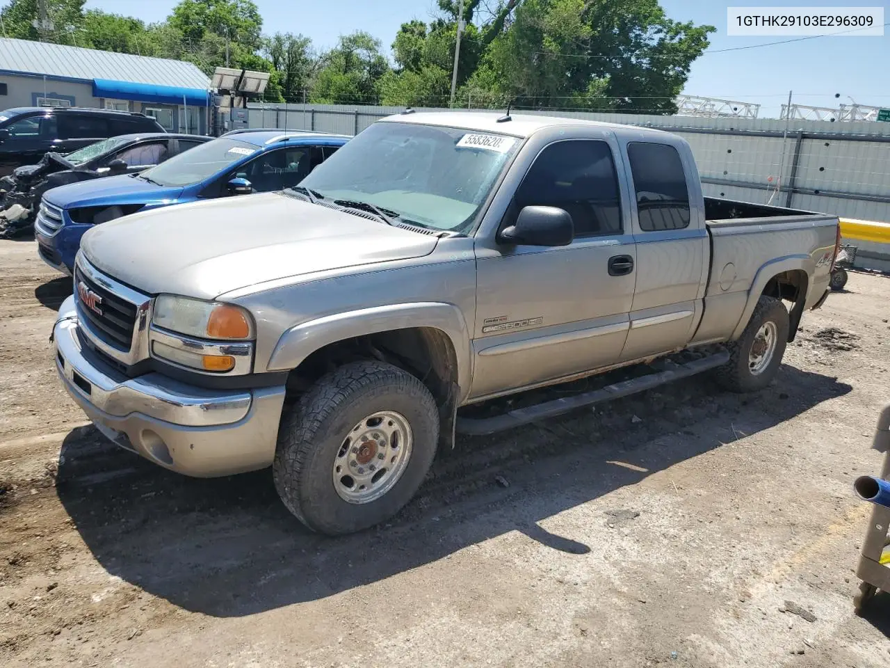 2003 GMC Sierra K2500 Heavy Duty VIN: 1GTHK29103E296309 Lot: 55836205