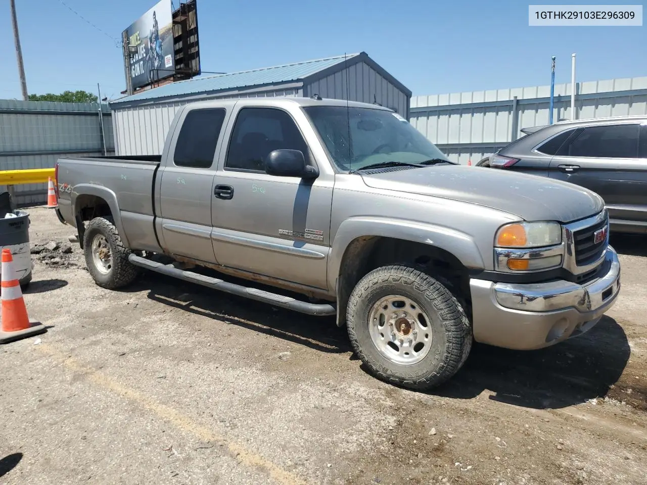 2003 GMC Sierra K2500 Heavy Duty VIN: 1GTHK29103E296309 Lot: 55836205