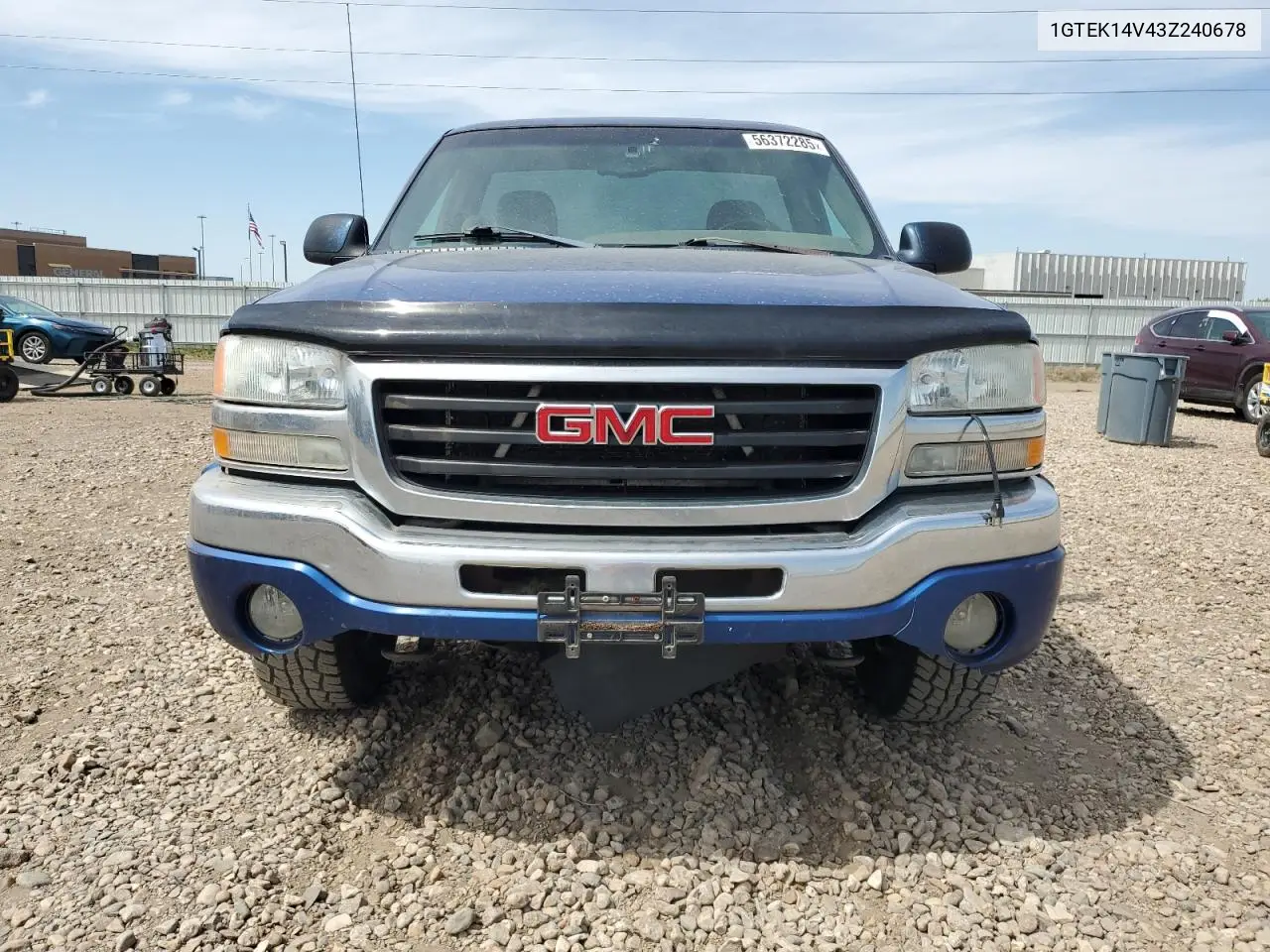 2003 GMC New Sierra K1500 VIN: 1GTEK14V43Z240678 Lot: 56372285
