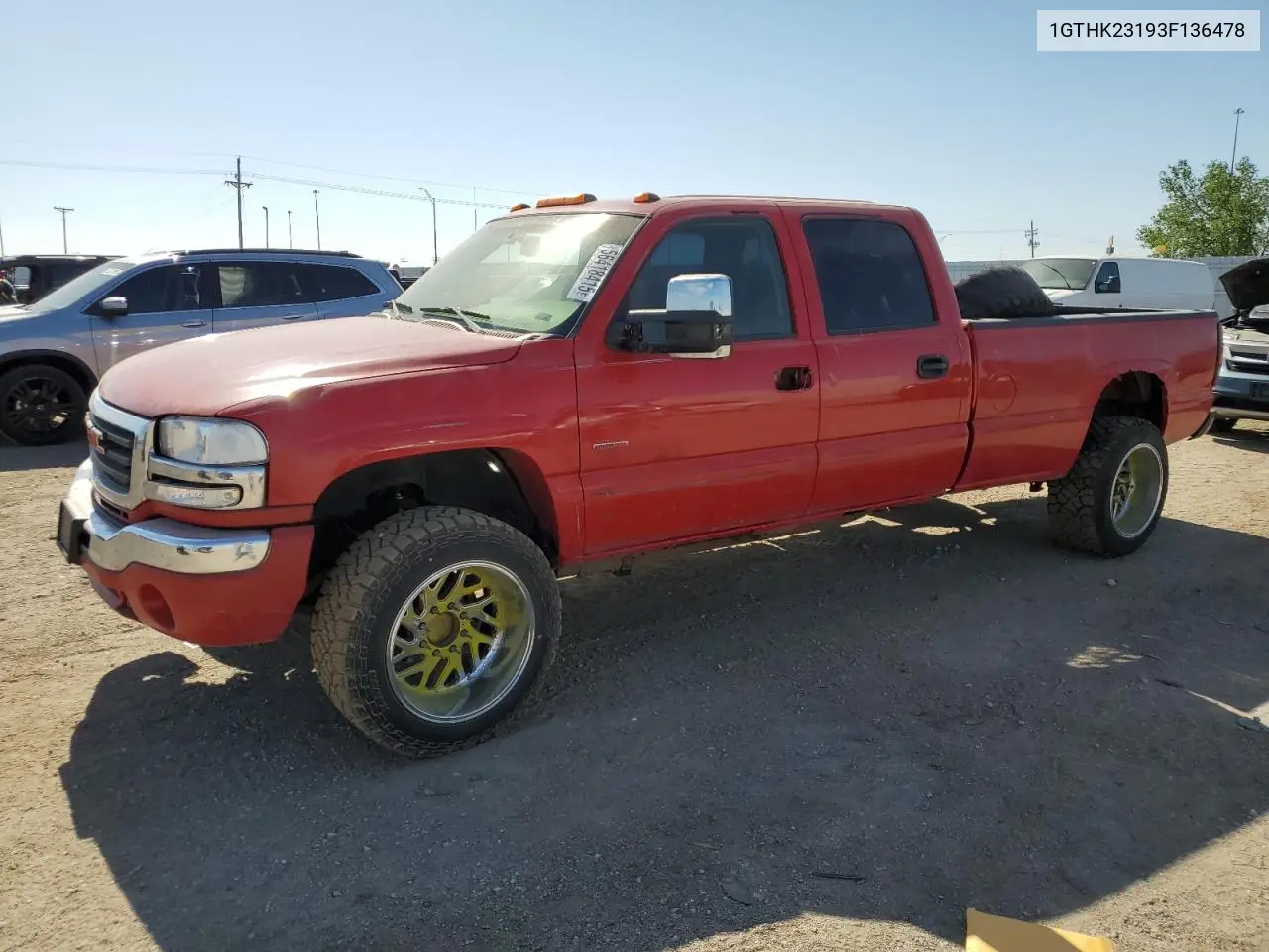 2003 GMC Sierra K2500 Heavy Duty VIN: 1GTHK23193F136478 Lot: 56418415