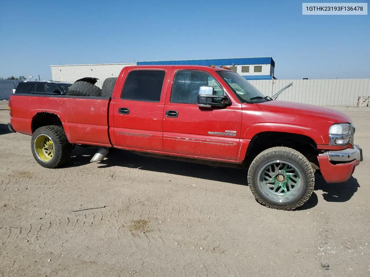 2003 GMC Sierra K2500 Heavy Duty VIN: 1GTHK23193F136478 Lot: 56418415