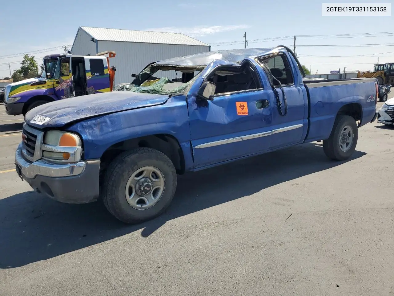2003 GMC New Sierra K1500 VIN: 2GTEK19T331153158 Lot: 62517265