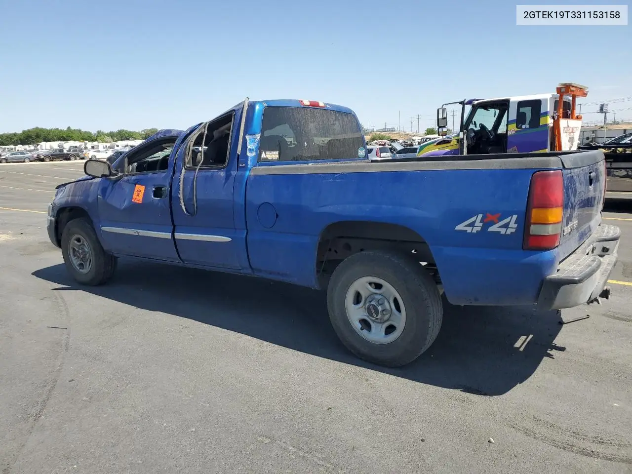 2003 GMC New Sierra K1500 VIN: 2GTEK19T331153158 Lot: 62517265