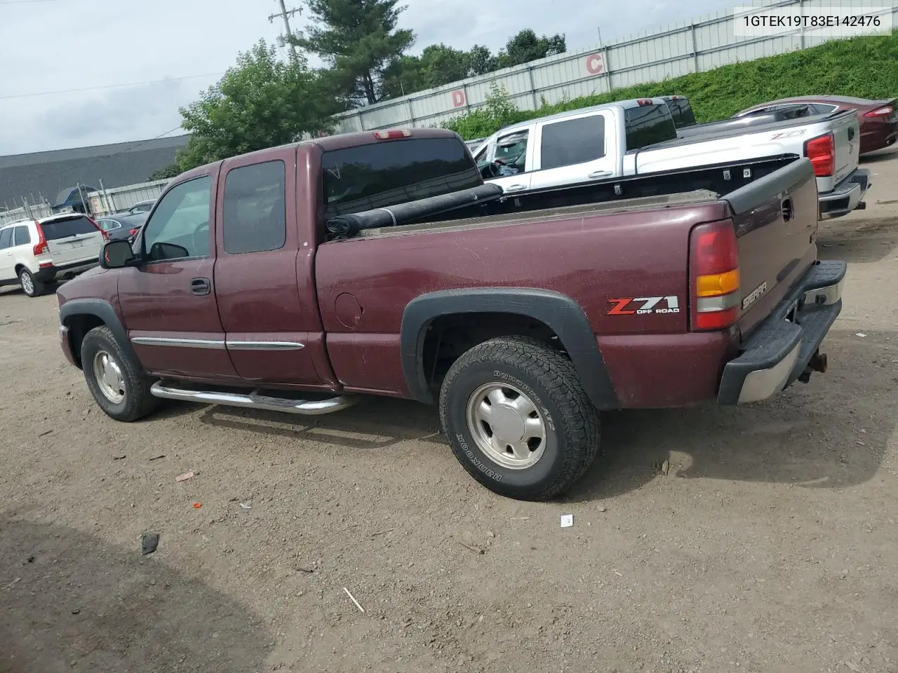 2003 GMC New Sierra K1500 VIN: 1GTEK19T83E142476 Lot: 62529595
