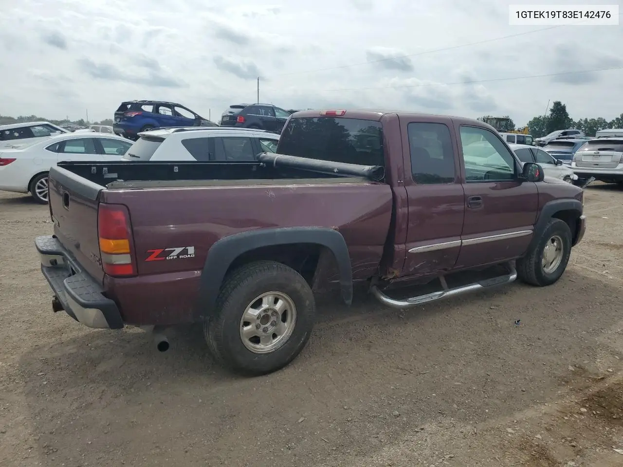 2003 GMC New Sierra K1500 VIN: 1GTEK19T83E142476 Lot: 62529595