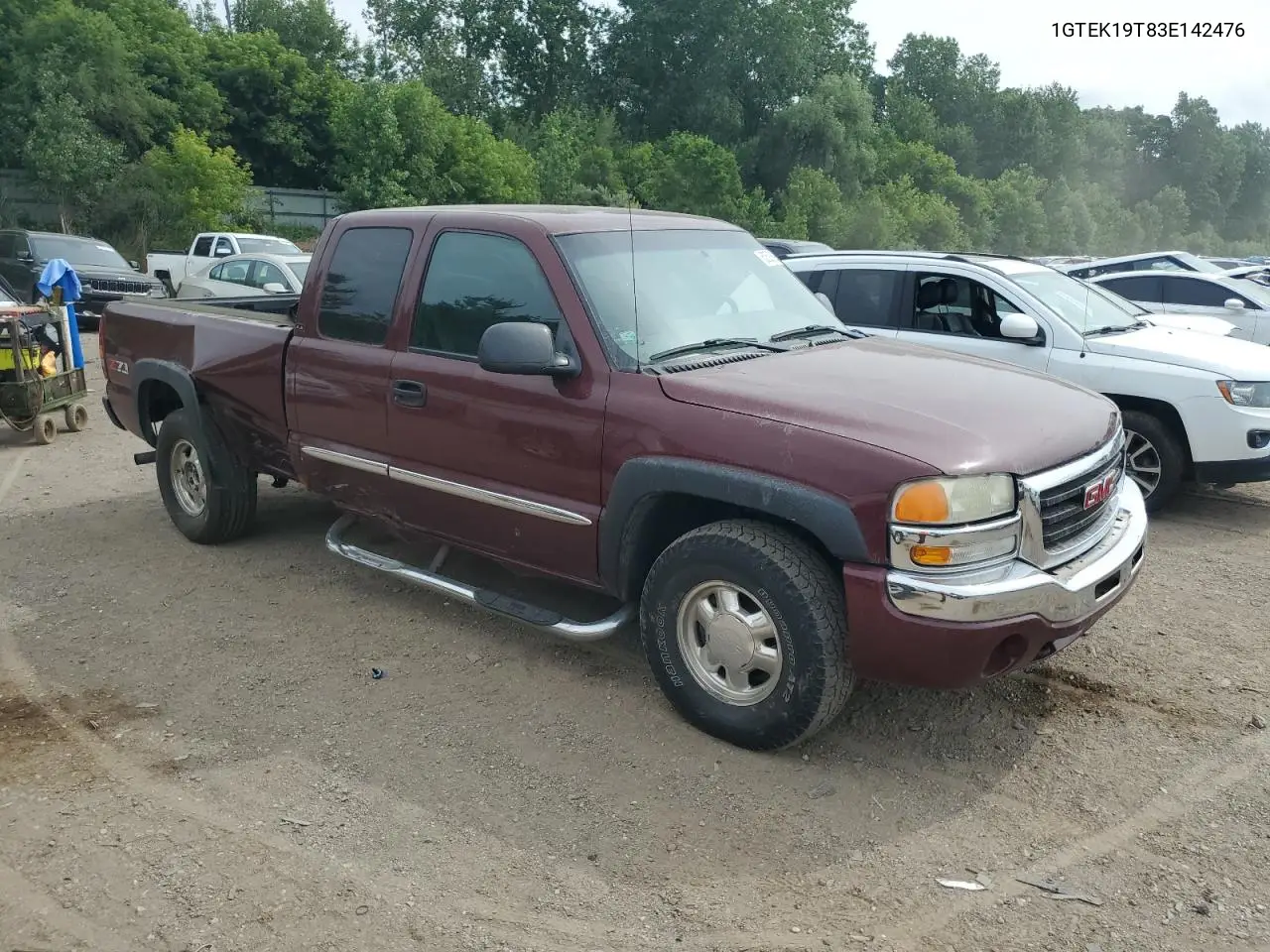 2003 GMC New Sierra K1500 VIN: 1GTEK19T83E142476 Lot: 62529595