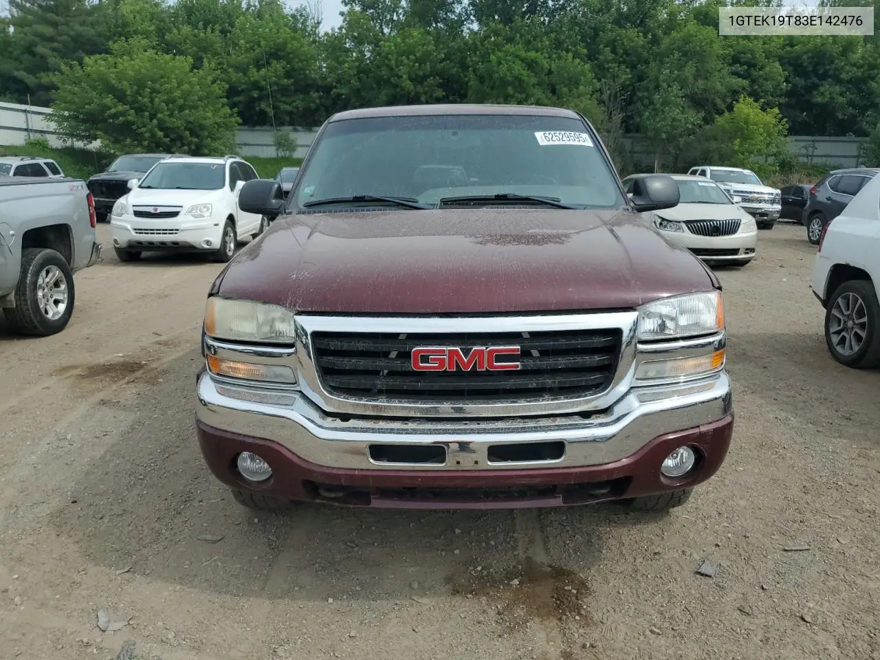 2003 GMC New Sierra K1500 VIN: 1GTEK19T83E142476 Lot: 62529595