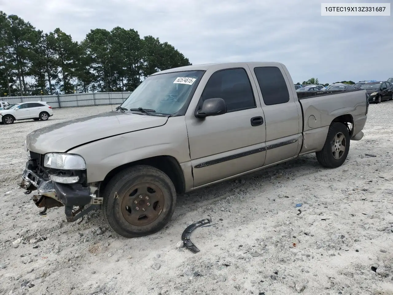 2003 GMC New Sierra C1500 VIN: 1GTEC19X13Z331687 Lot: 62574815