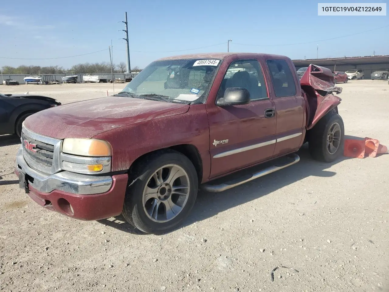 2004 GMC New Sierra C1500 VIN: 1GTEC19V04Z122649 Lot: 48687545