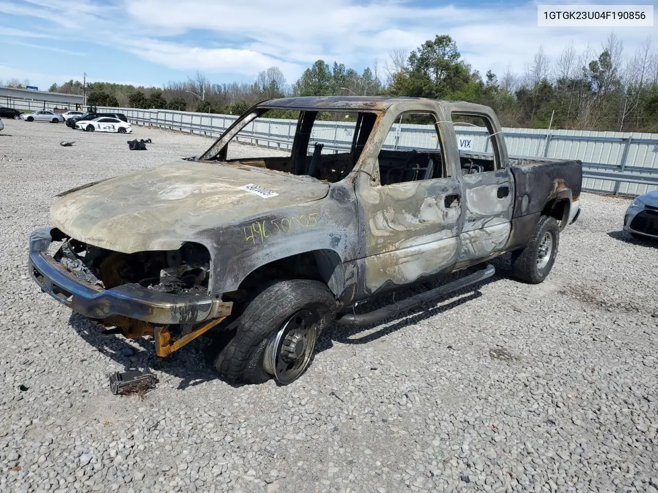 2004 GMC Sierra K2500 Crew Cab VIN: 1GTGK23U04F190856 Lot: 49650005