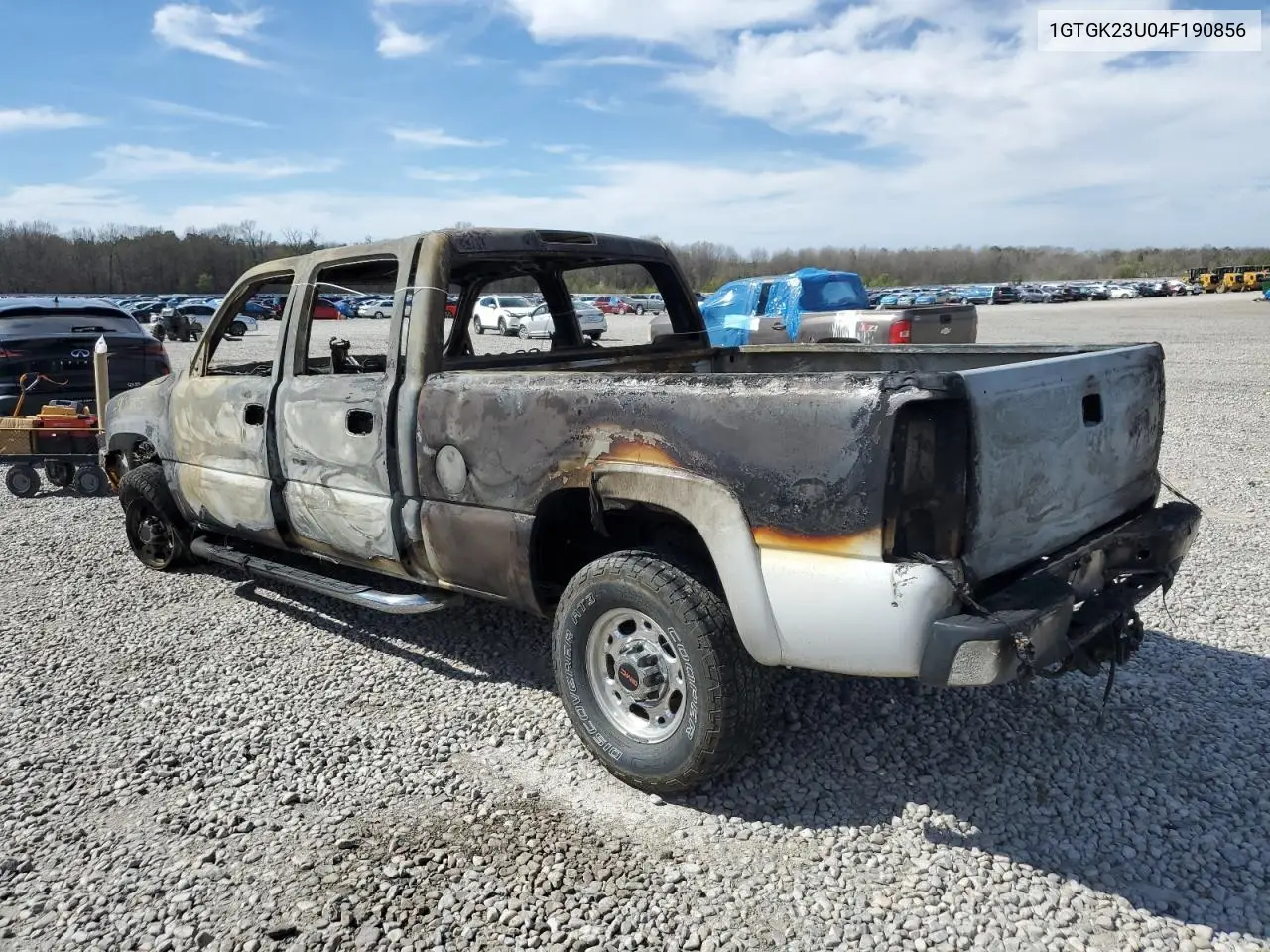 2004 GMC Sierra K2500 Crew Cab VIN: 1GTGK23U04F190856 Lot: 49650005