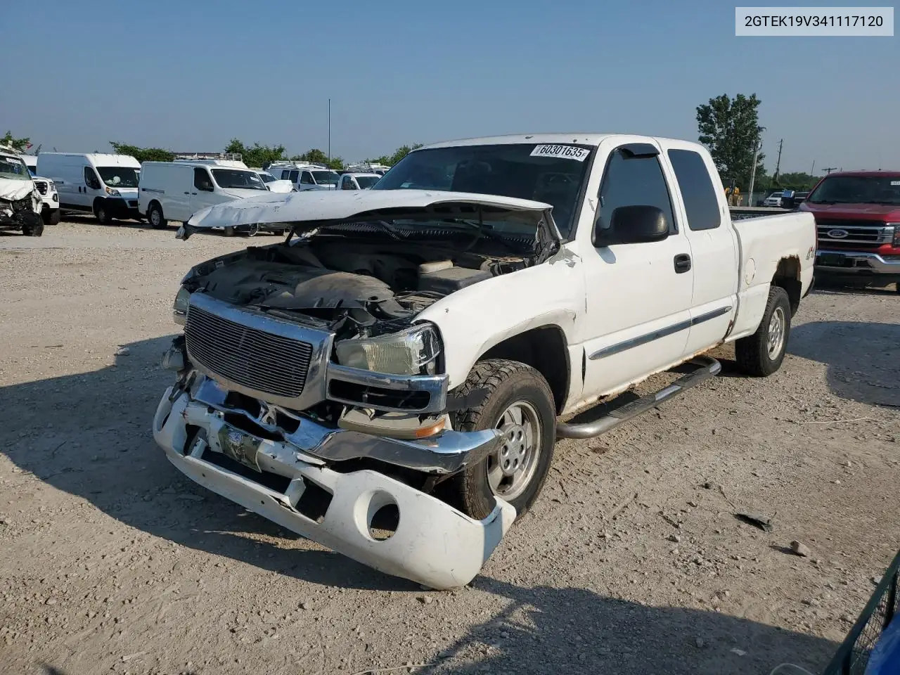 2004 GMC New Sierra K1500 VIN: 2GTEK19V341117120 Lot: 60301635