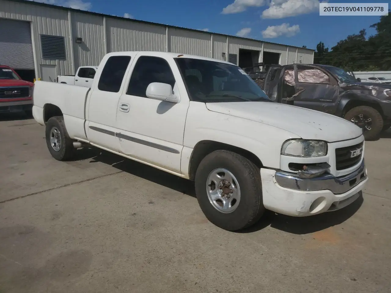 2004 GMC New Sierra C1500 VIN: 2GTEC19V041109778 Lot: 61548105