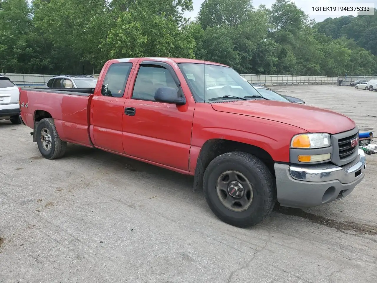 2004 GMC New Sierra K1500 VIN: 1GTEK19T94E375333 Lot: 61737125