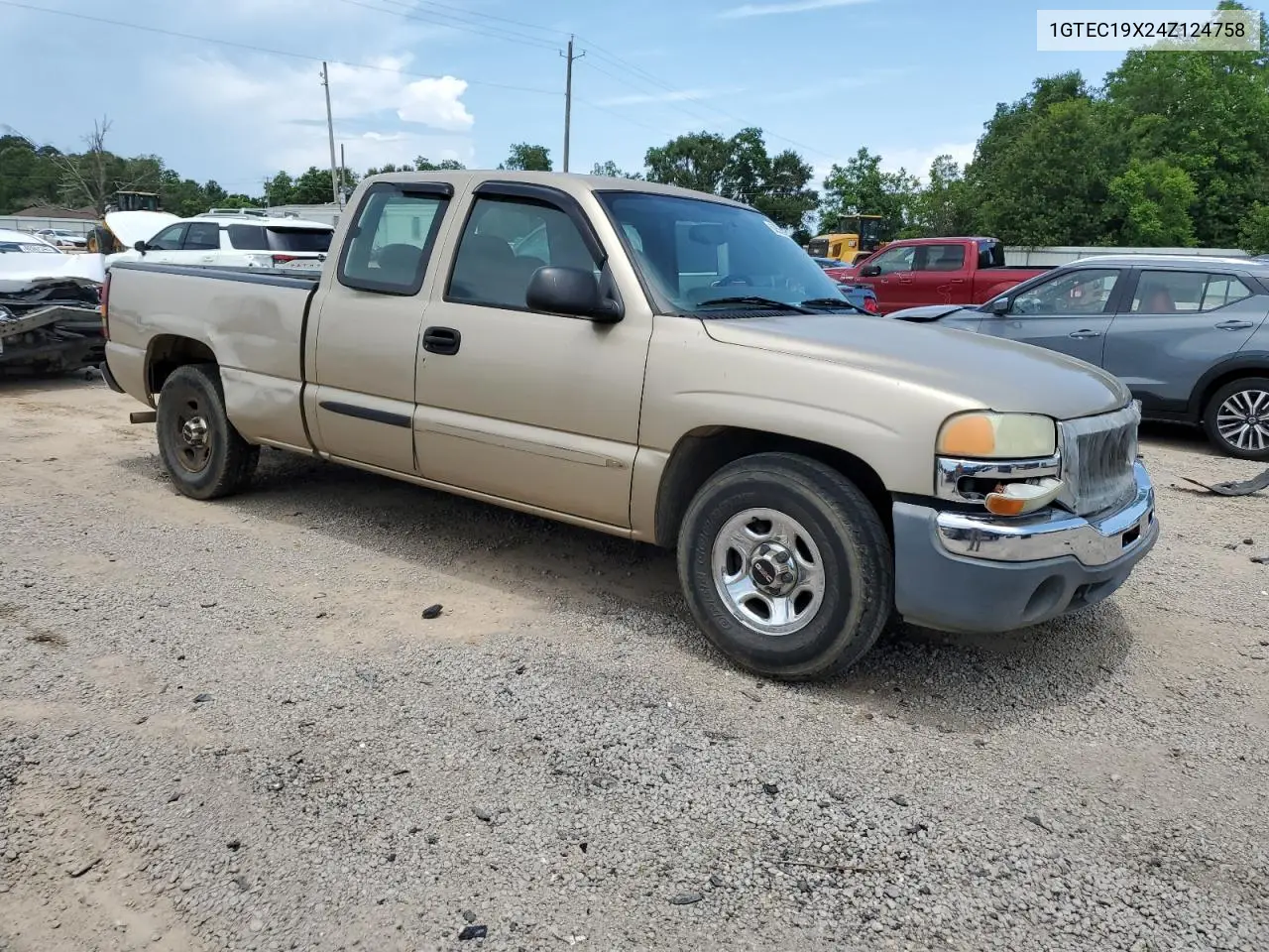 2004 GMC New Sierra C1500 VIN: 1GTEC19X24Z124758 Lot: 62559955
