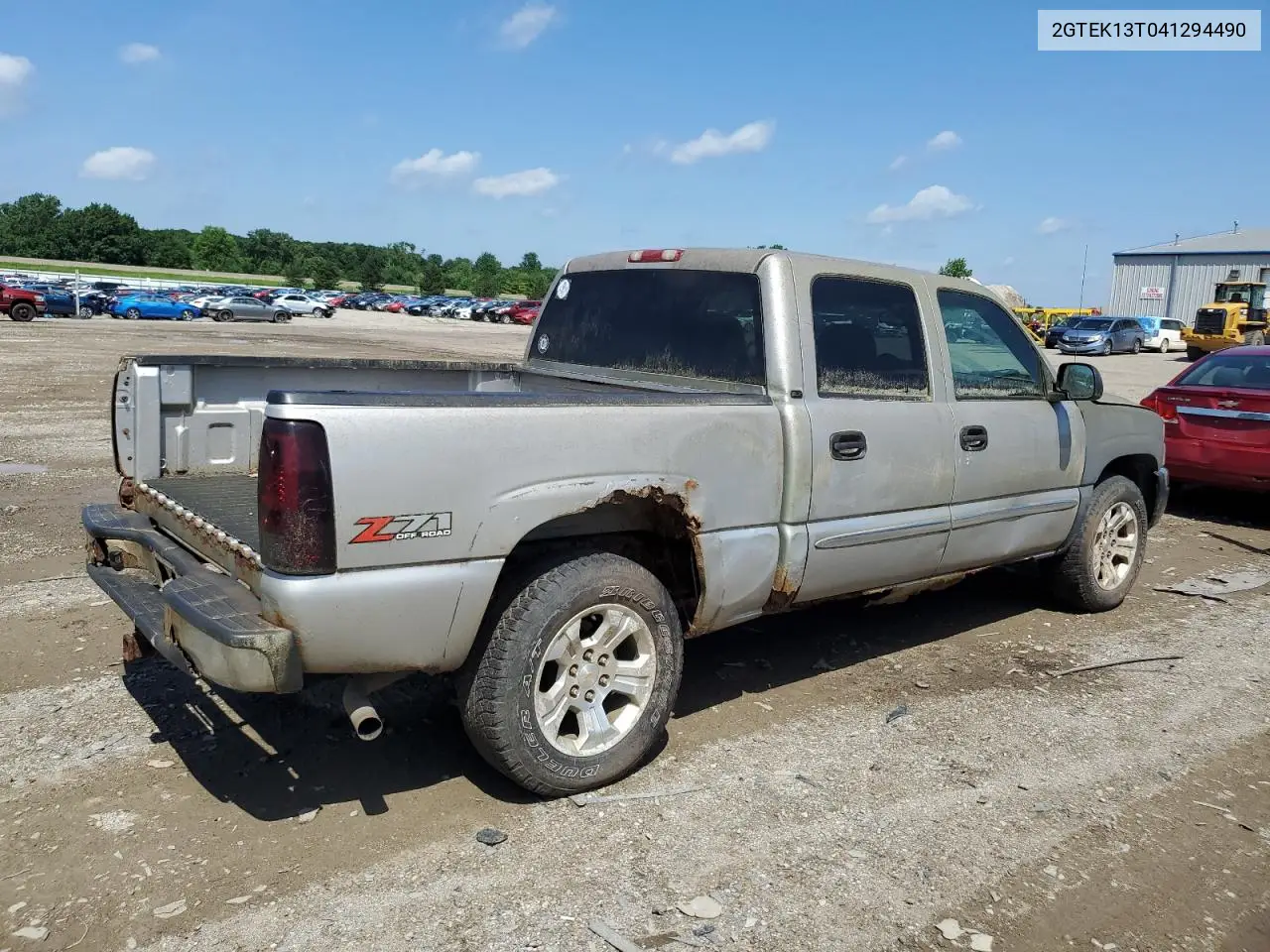 2004 GMC New Sierra K1500 VIN: 2GTEK13T041294490 Lot: 62596055