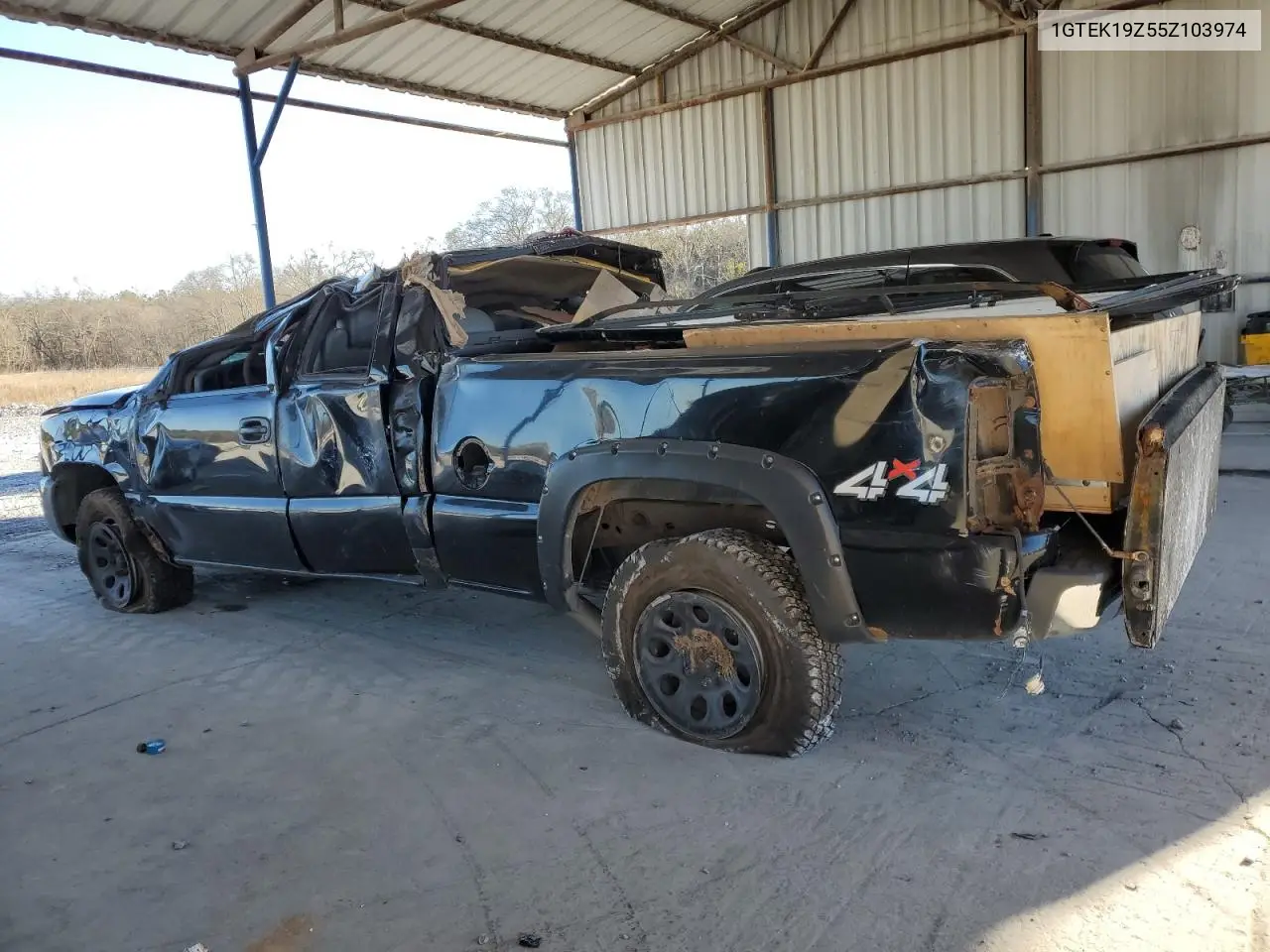 2005 GMC New Sierra K1500 VIN: 1GTEK19Z55Z103974 Lot: 43760655