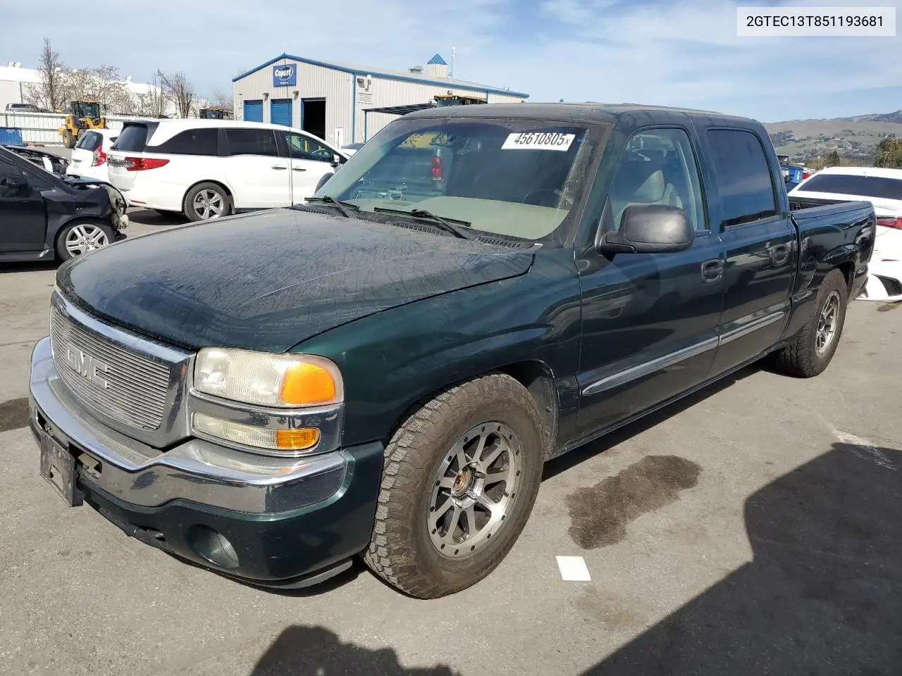 2005 GMC New Sierra C1500 VIN: 2GTEC13T851193681 Lot: 45610805