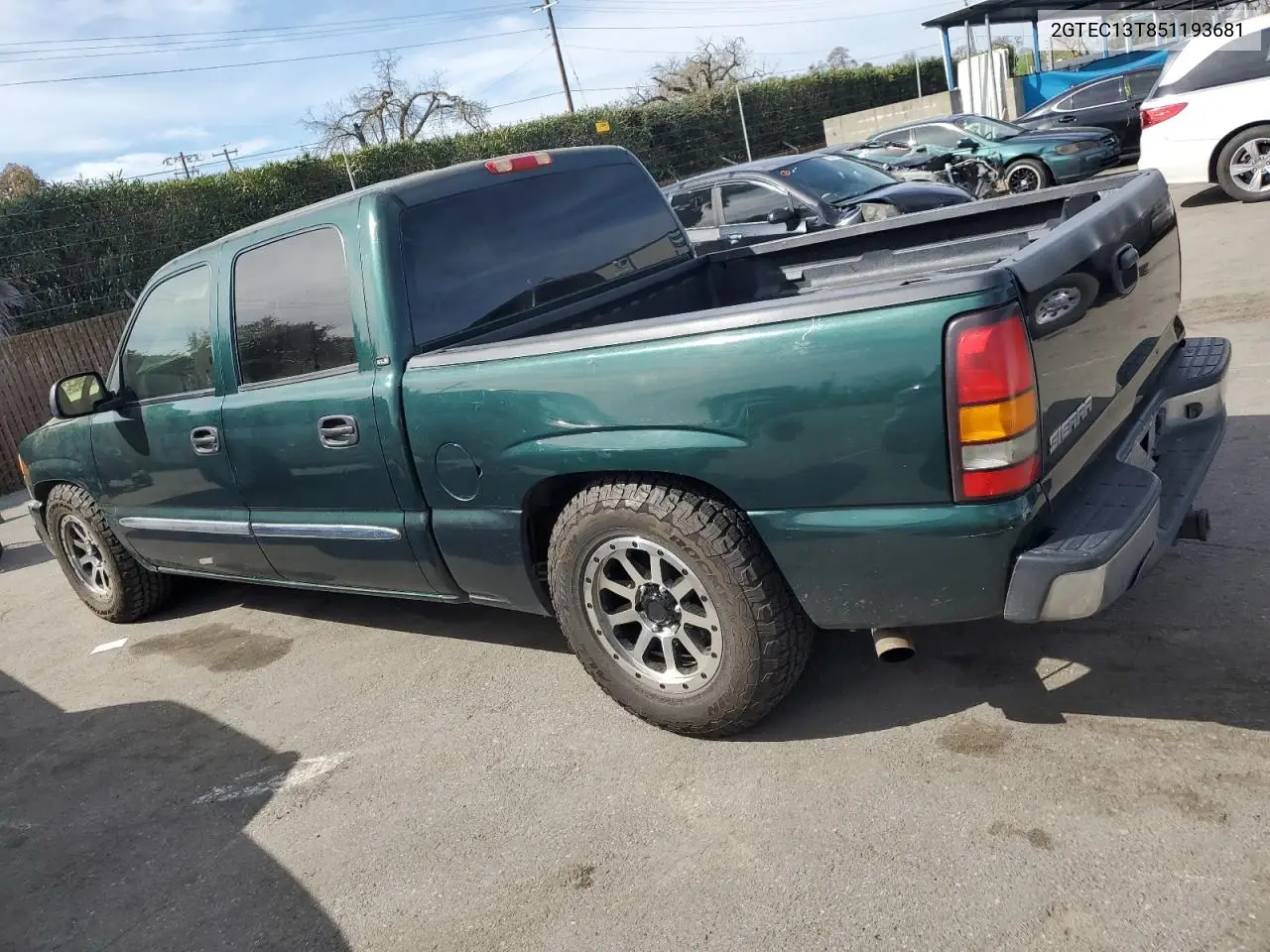 2005 GMC New Sierra C1500 VIN: 2GTEC13T851193681 Lot: 45610805