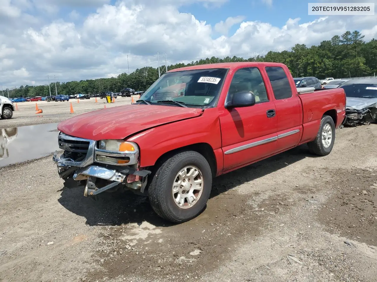 2005 GMC New Sierra C1500 VIN: 2GTEC19V951283205 Lot: 55248235